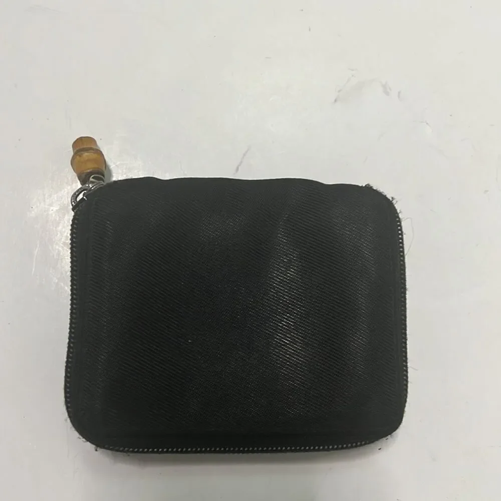 GUCCI VINTAGE OLD‎ BOMBOO PATENT/CANVAS WALLET/PURSE. - Picture 8 of 10